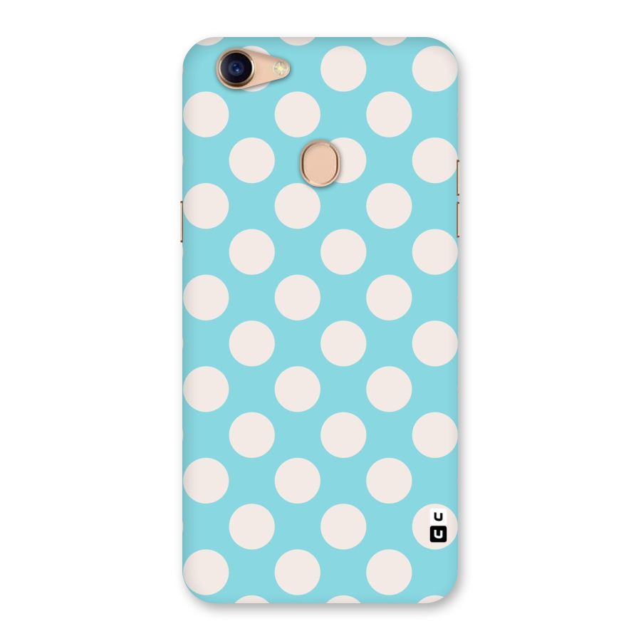 Pastel White Polka Dots Back Case for Oppo F5