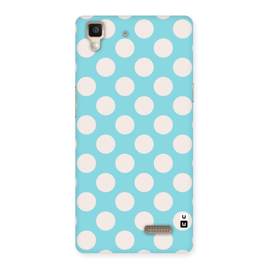 Pastel White Polka Dots Back Case for Oppo R7