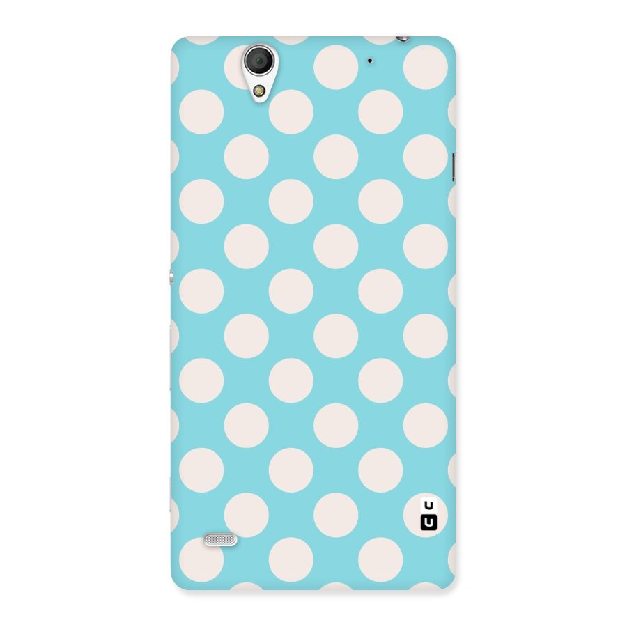 Pastel White Polka Dots Back Case for Sony Xperia C4