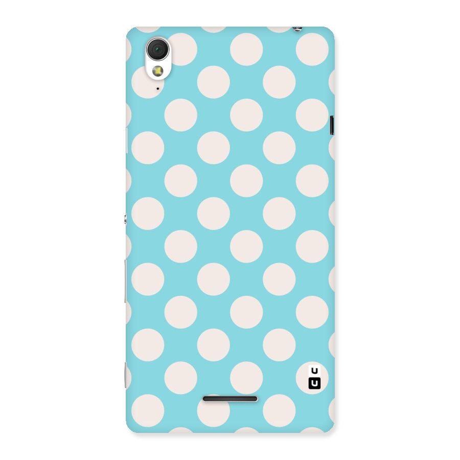 Pastel White Polka Dots Back Case for Sony Xperia T3