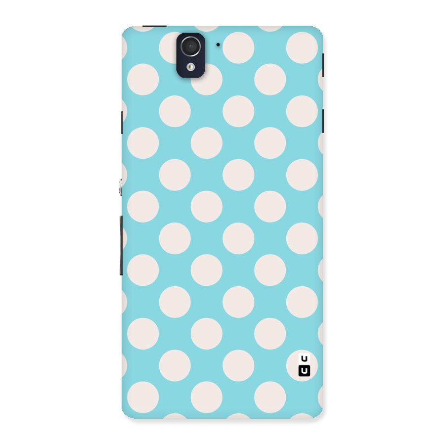 Pastel White Polka Dots Back Case for Sony Xperia Z