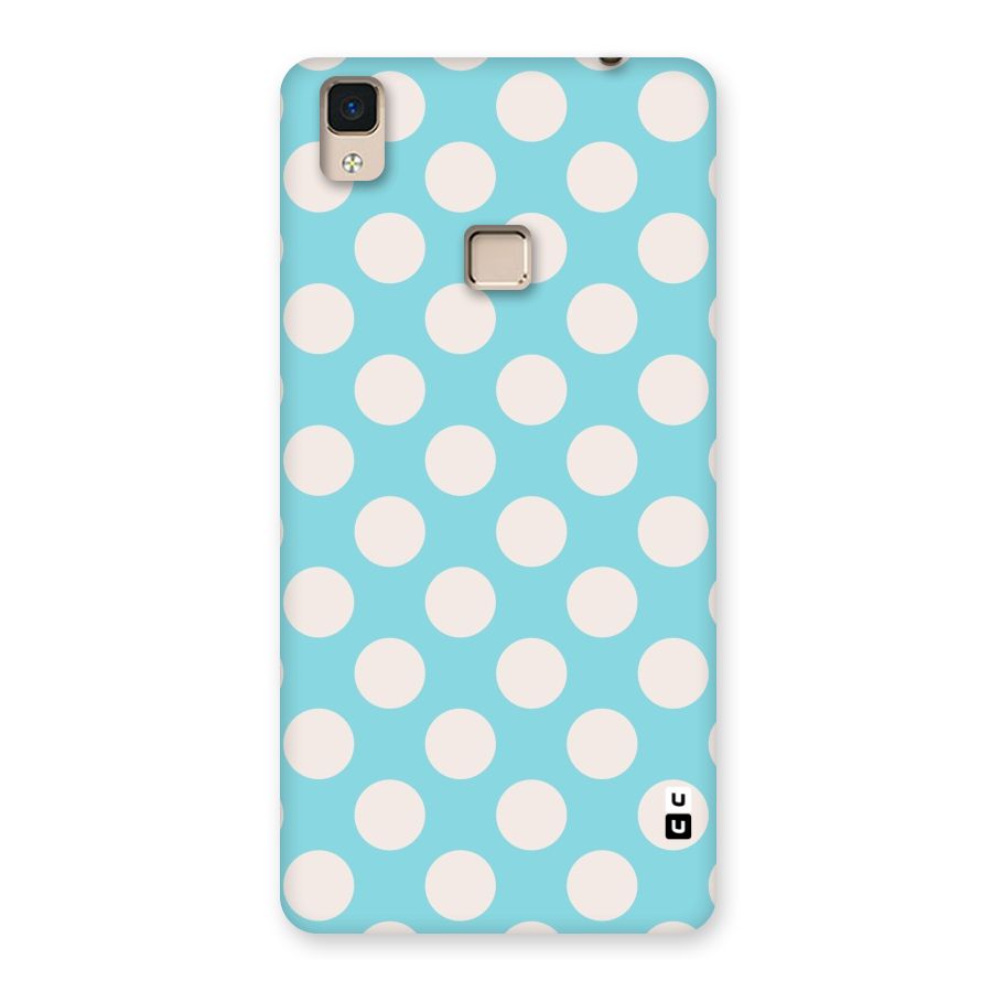 Pastel White Polka Dots Back Case for V3 Max