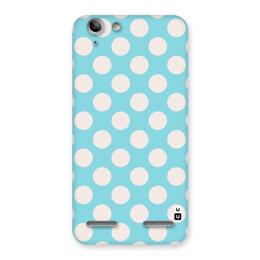 Pastel White Polka Dots Back Case for Vibe K5