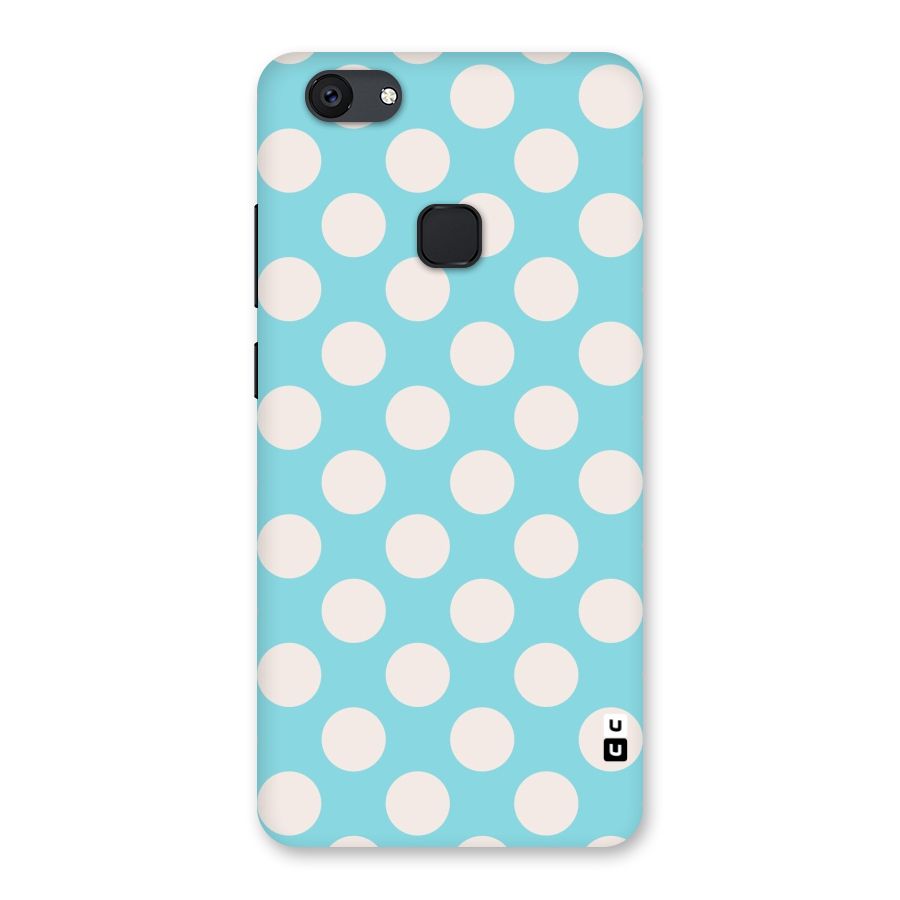 Pastel White Polka Dots Back Case for Vivo V7 Plus