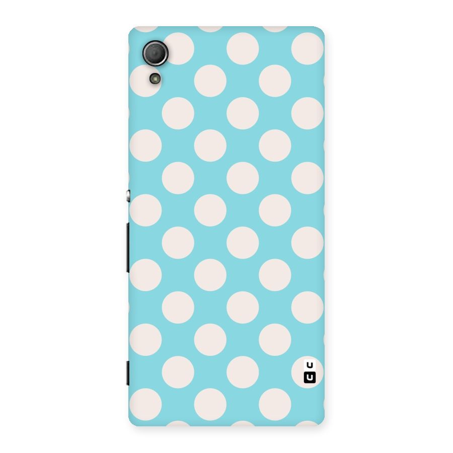 Pastel White Polka Dots Back Case for Xperia Z4