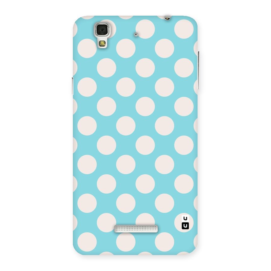 Pastel White Polka Dots Back Case for YU Yureka Plus