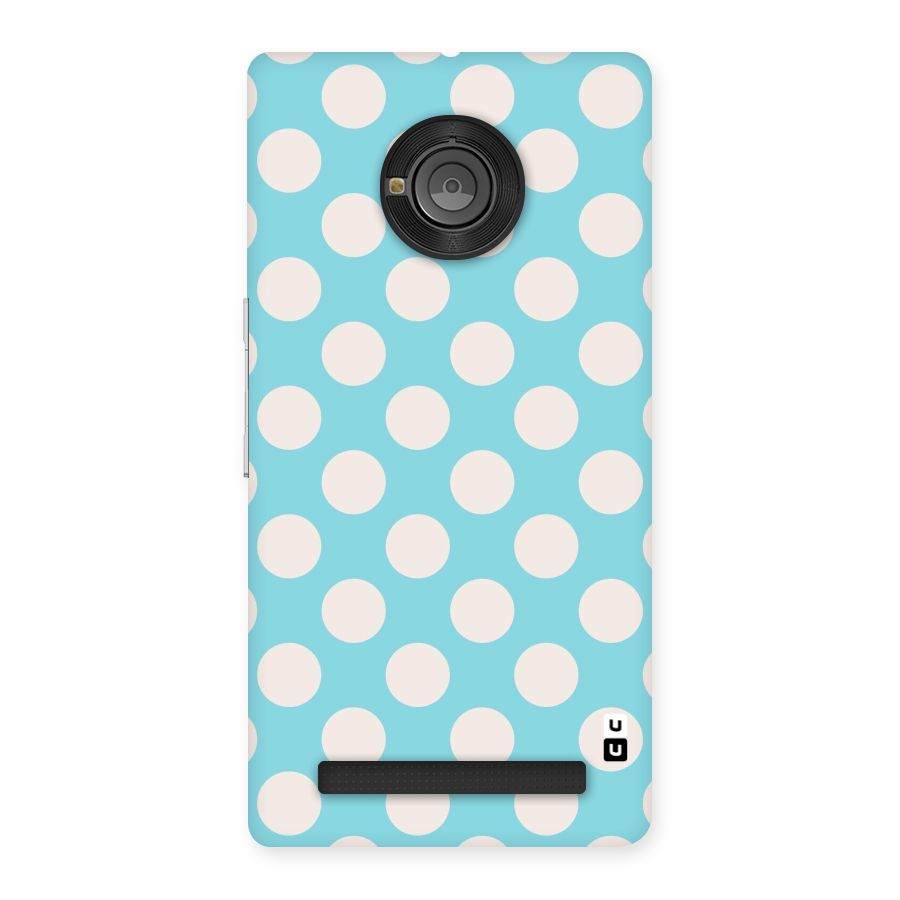 Pastel White Polka Dots Back Case for Yu Yunique