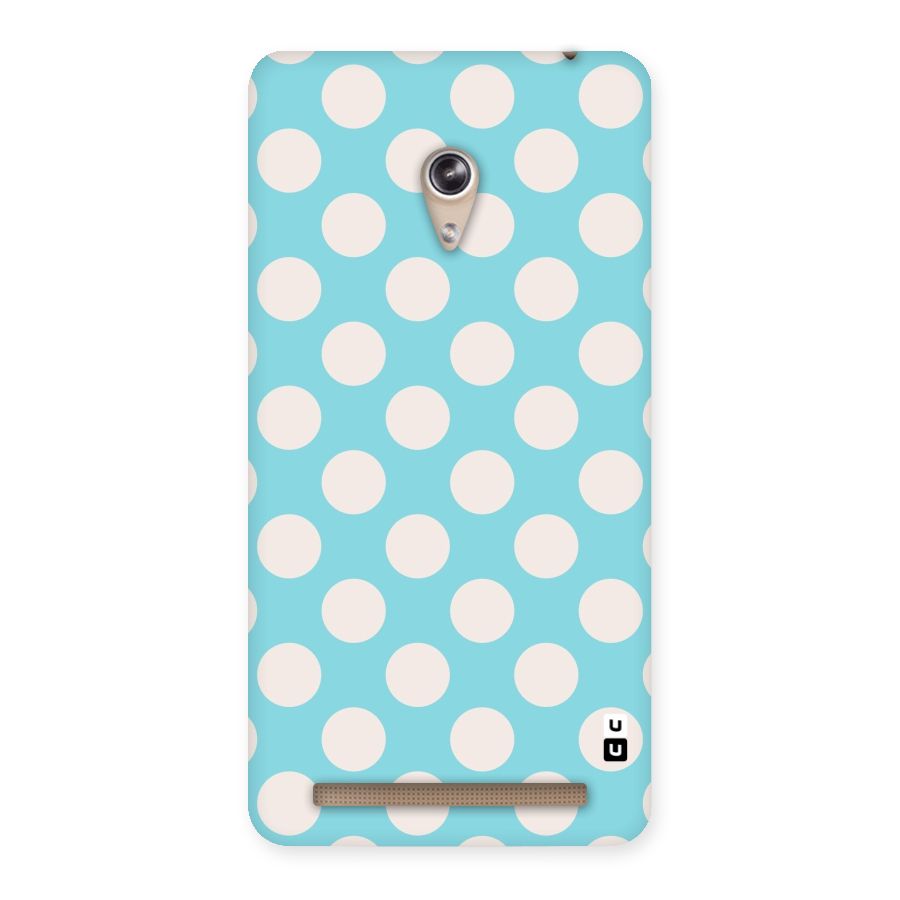 Pastel White Polka Dots Back Case for Zenfone 6