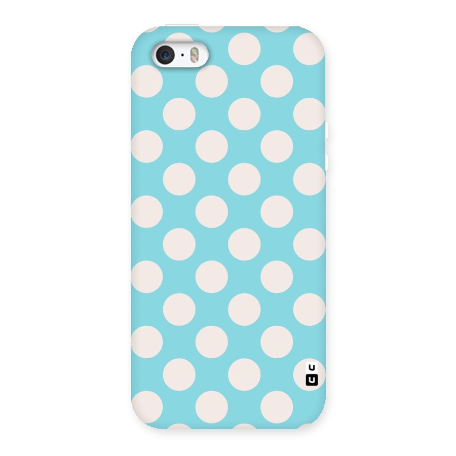 Pastel White Polka Dots Back Case for iPhone SE