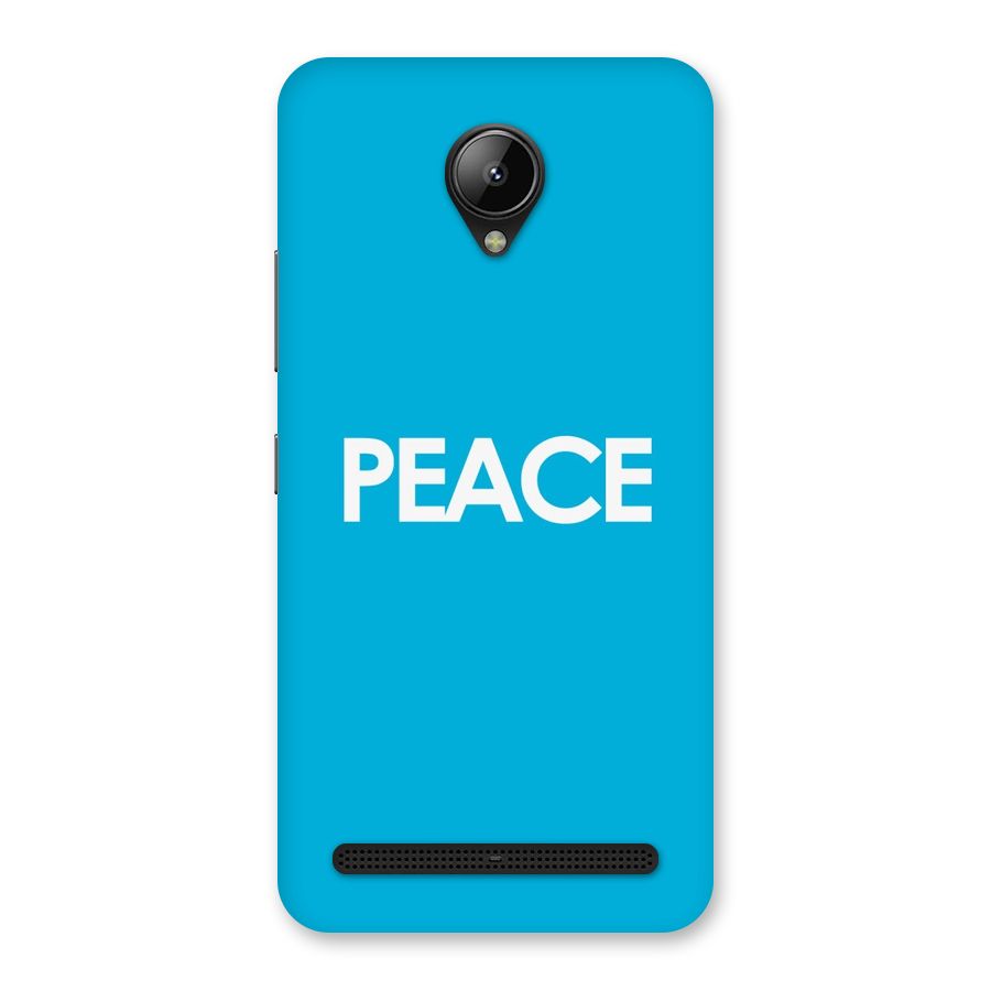 Peace Back Case for Lenovo C2