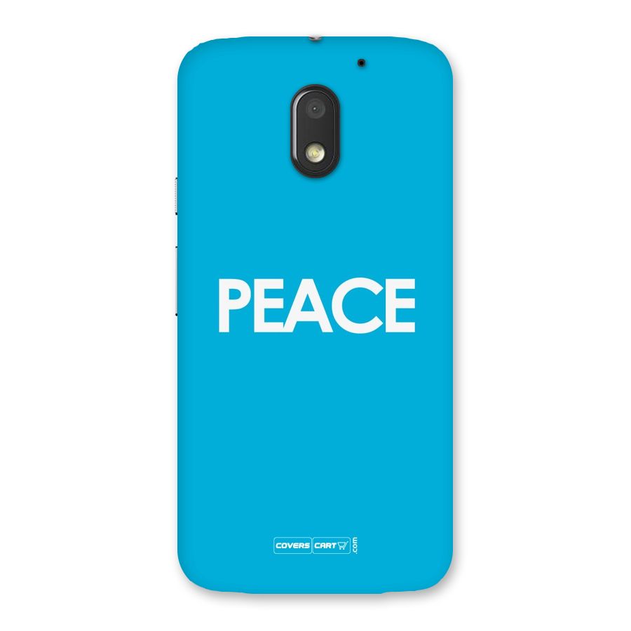 Peace Back Case for Moto E3 Power