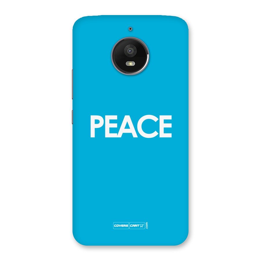 Peace Back Case for Moto E4 Plus