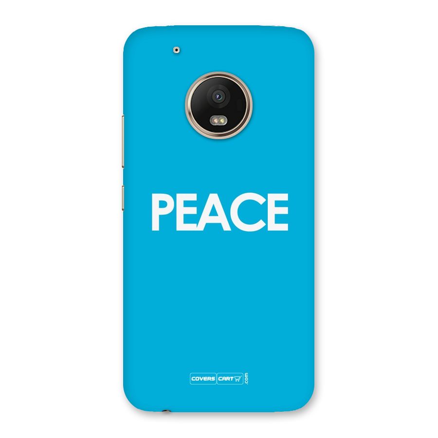 Peace Back Case for Moto G5 Plus