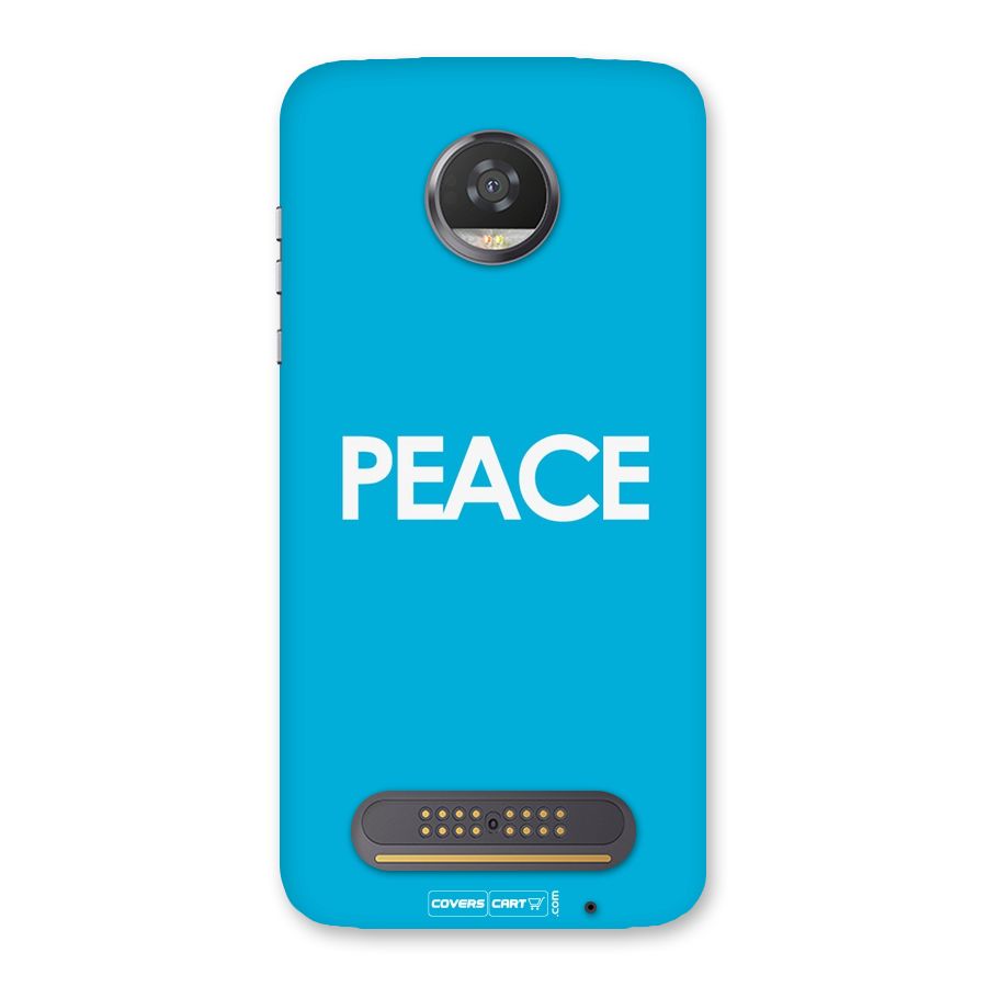 Peace Back Case for Moto Z2 Play