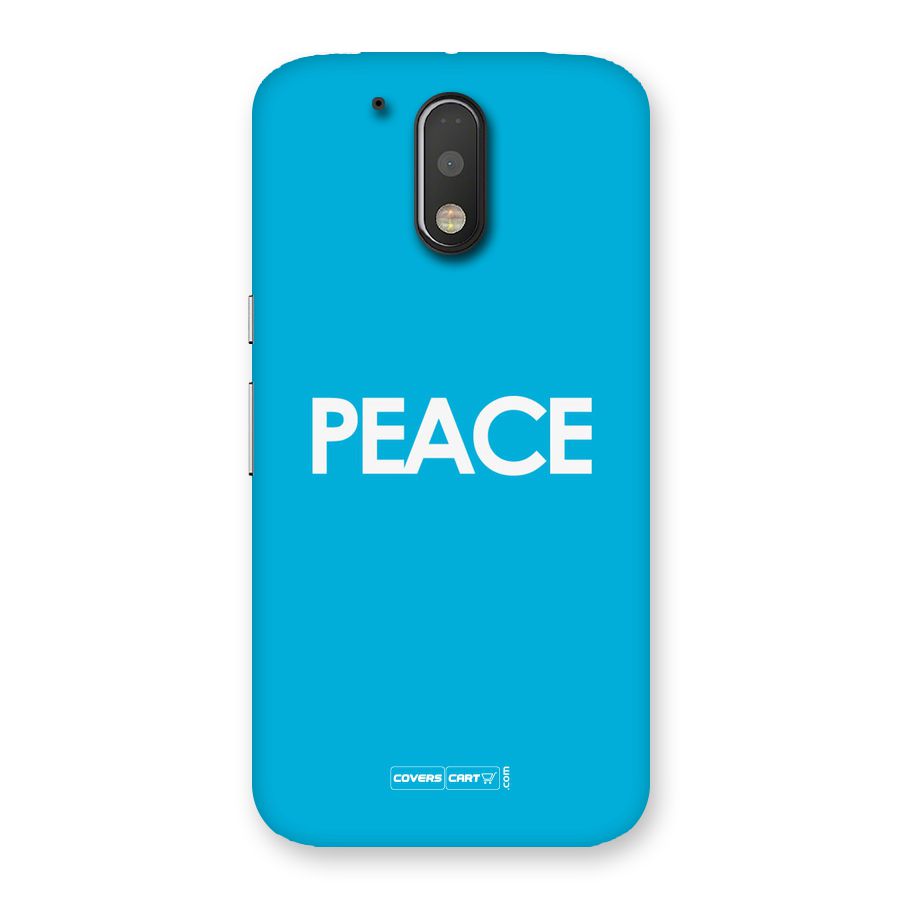 Peace Back Case for Motorola Moto G4 Plus