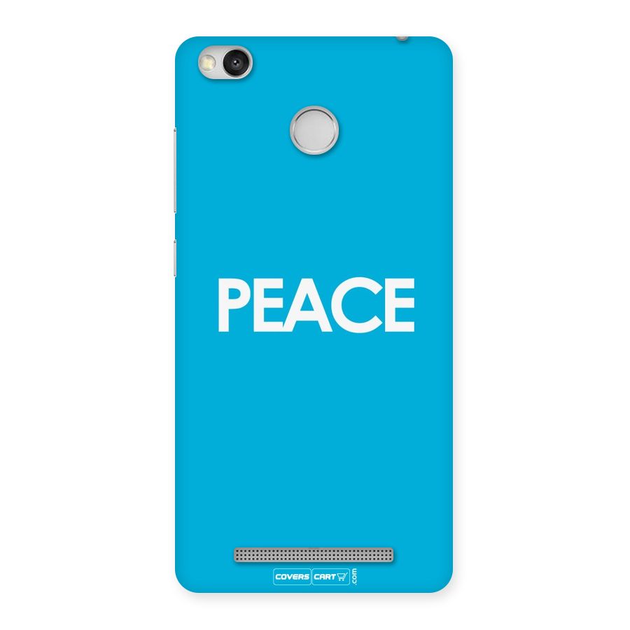 Peace Back Case for Redmi 3S Prime
