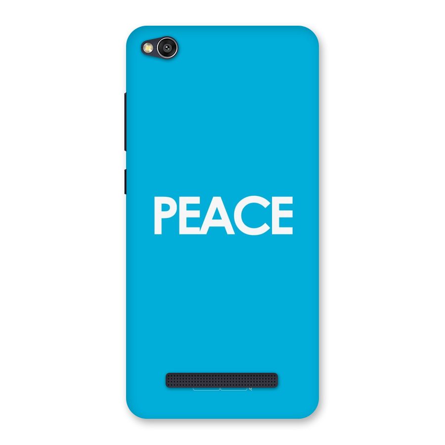 Peace Back Case for Redmi 4A