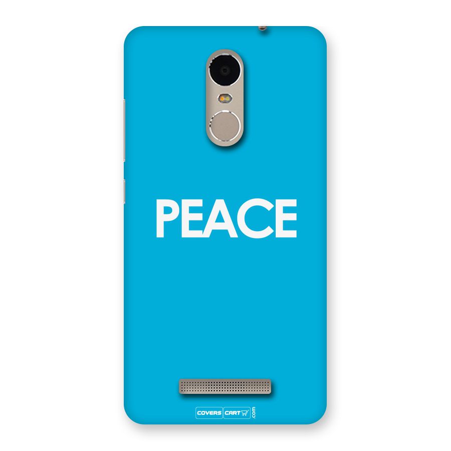 Peace Back Case for Xiaomi Redmi Note 3