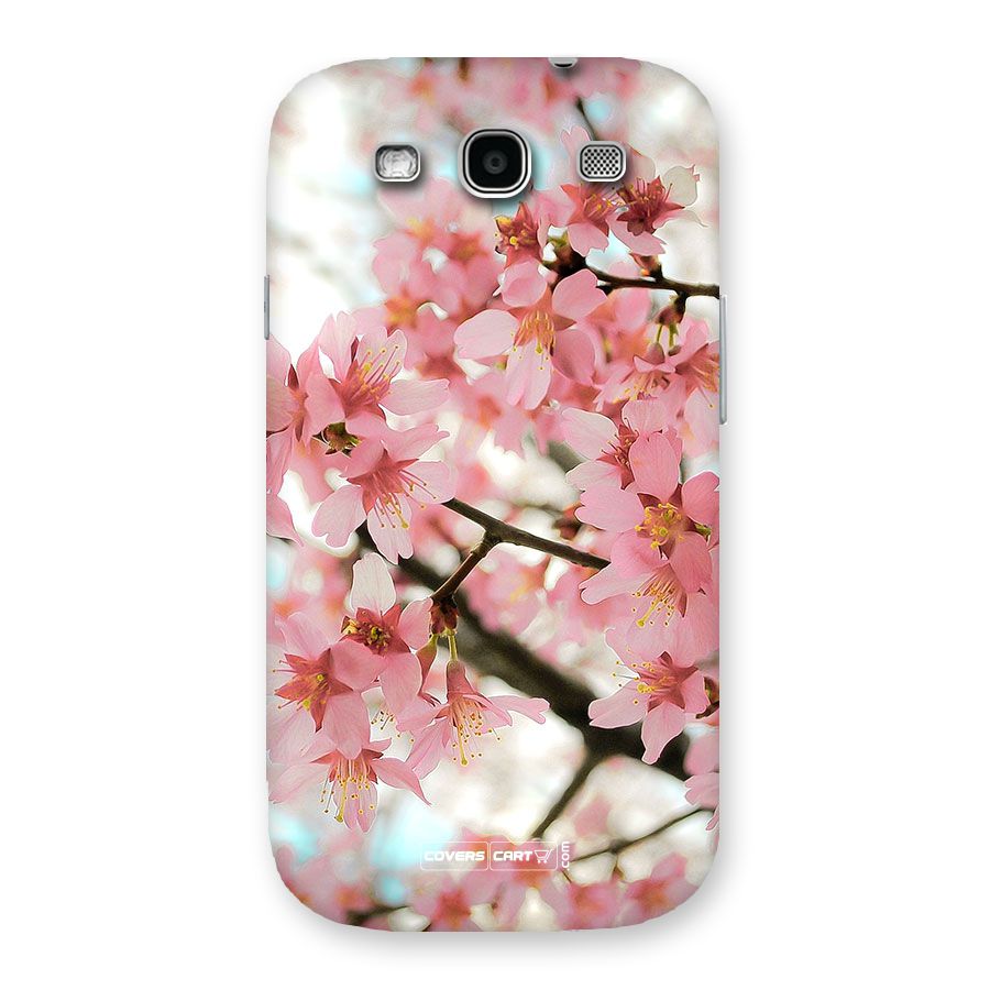 Peach Floral Back Case for Galaxy S3