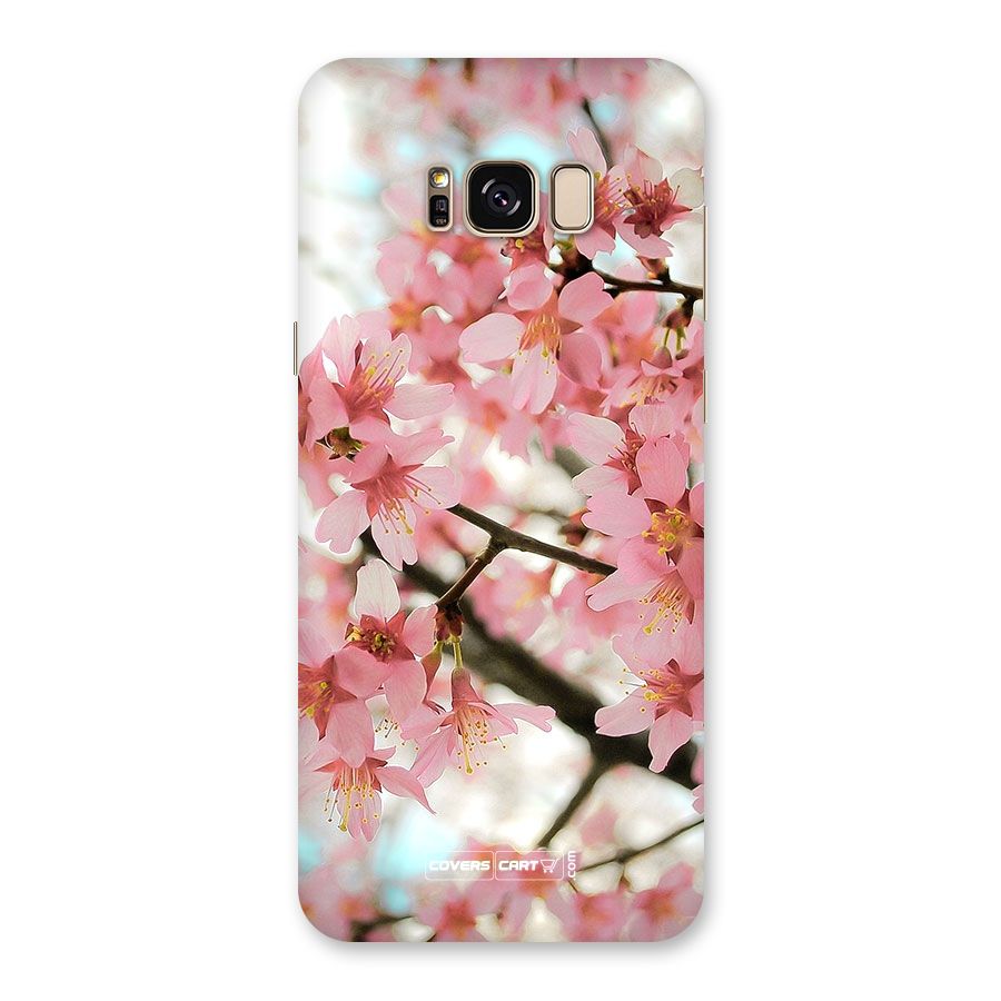 Peach Floral Back Case for Galaxy S8 Plus