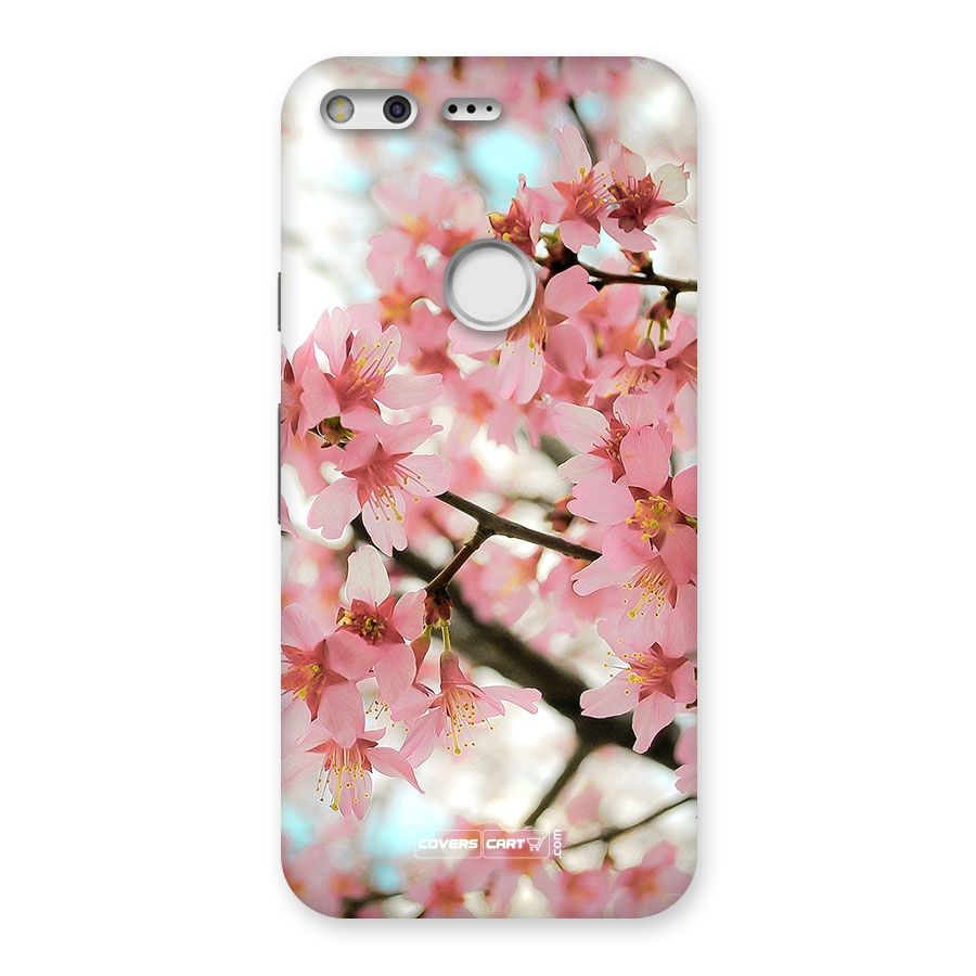 Peach Floral Back Case for Google Pixel