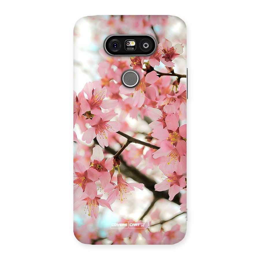 Peach Floral Back Case for LG G5