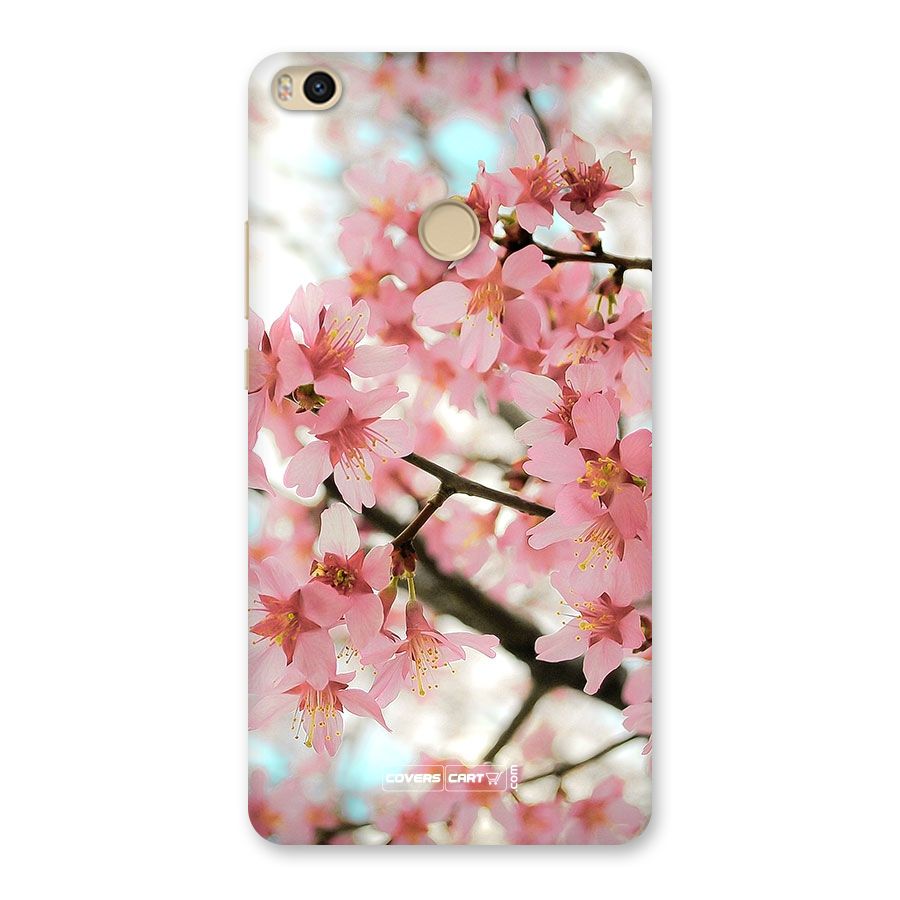 Peach Floral Back Case for Mi Max 2