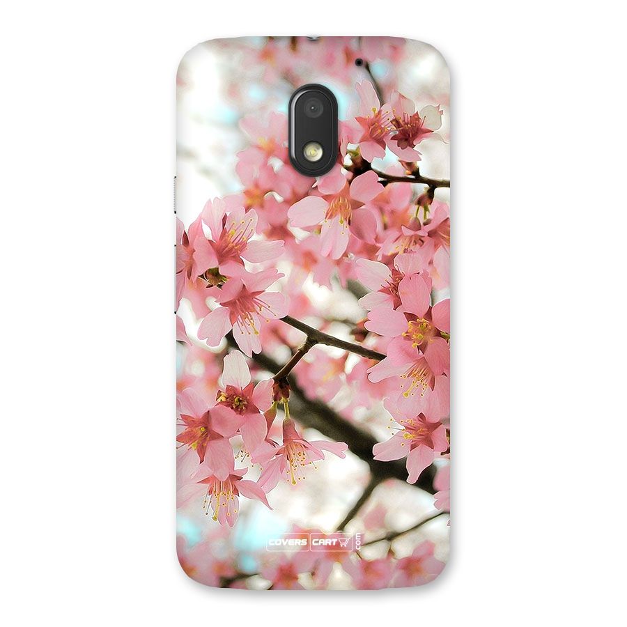 Peach Floral Back Case for Moto E3 Power