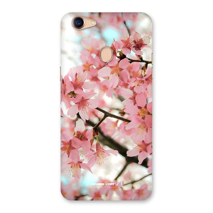 Peach Floral Back Case for Oppo F5