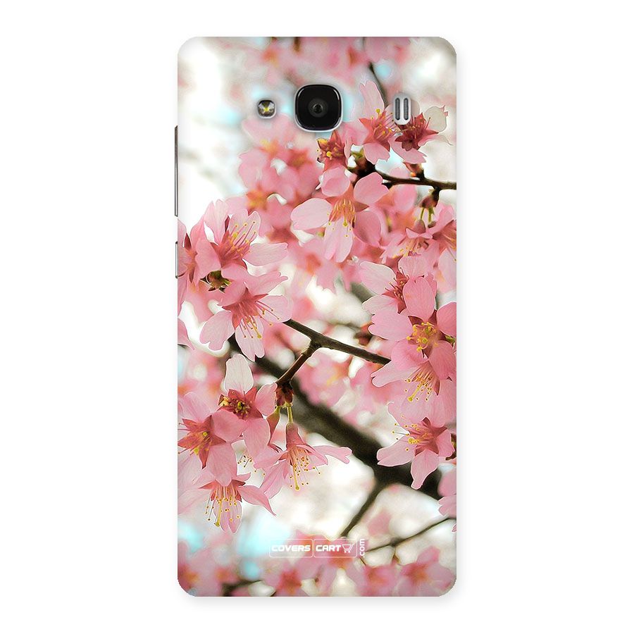 Peach Floral Back Case for Redmi 2s
