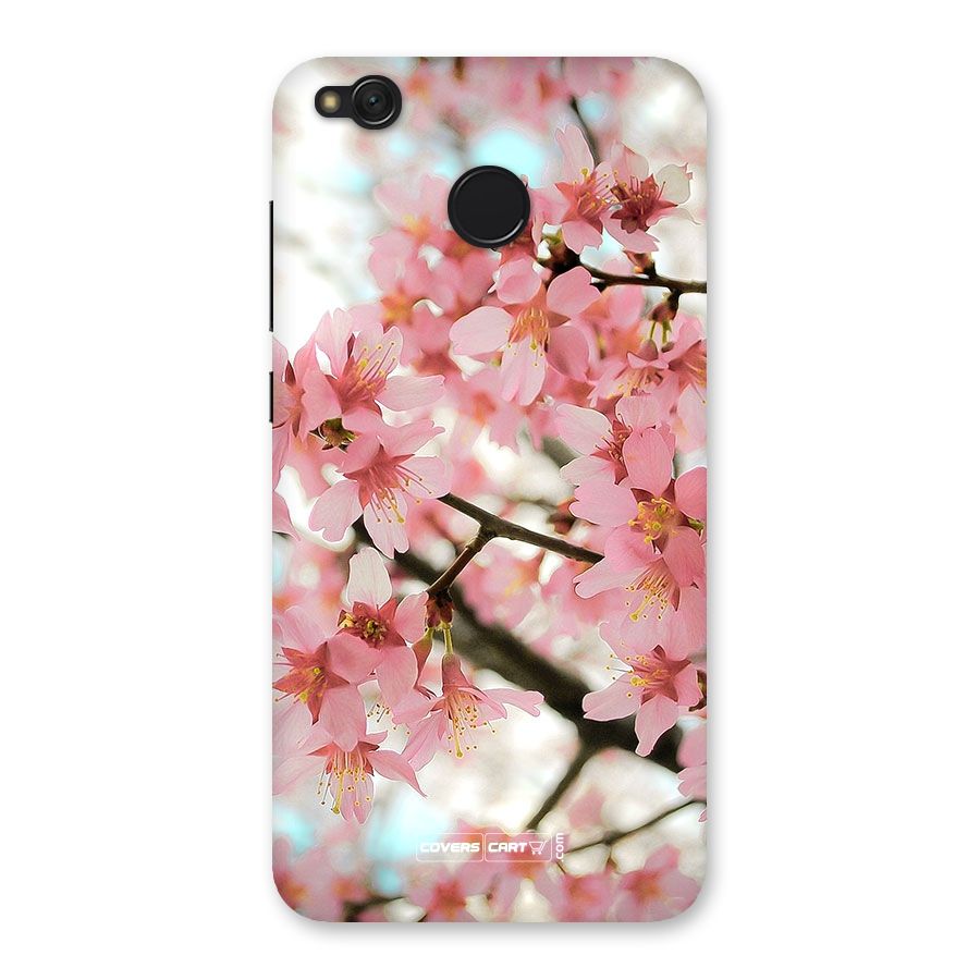 Peach Floral Back Case for Redmi 4