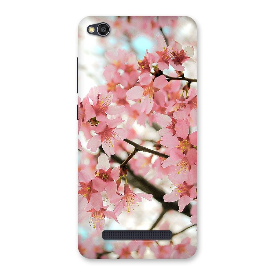 Peach Floral Back Case for Redmi 4A
