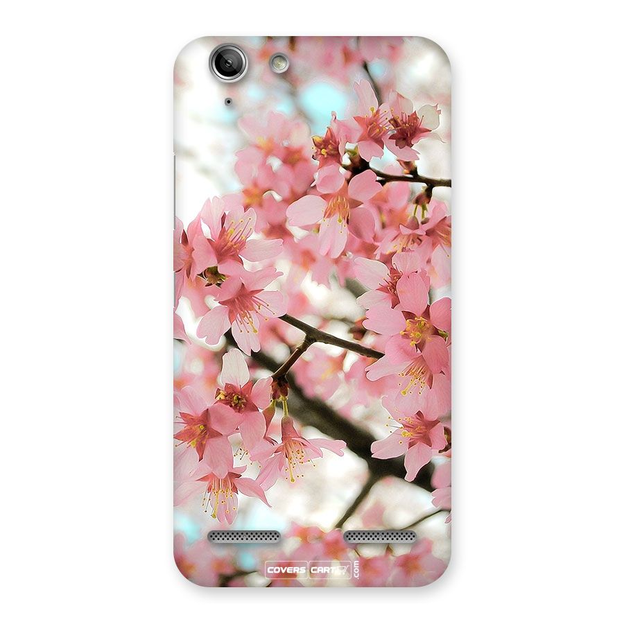 Peach Floral Back Case for Vibe K5