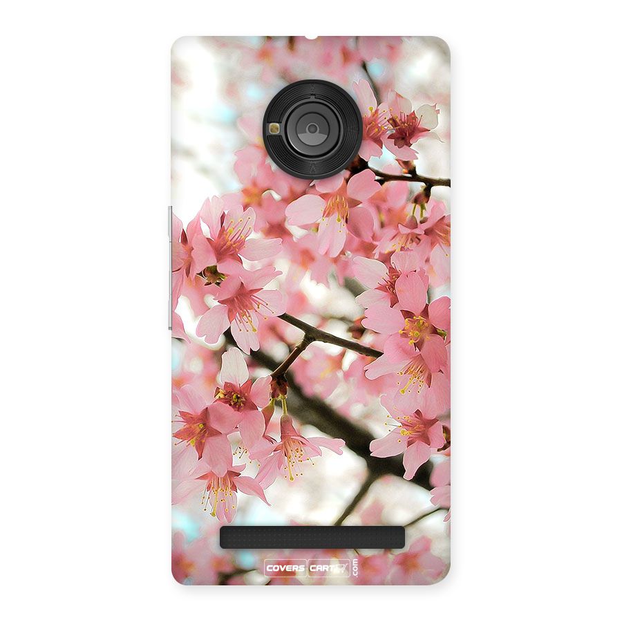 Peach Floral Back Case for YU Yunique