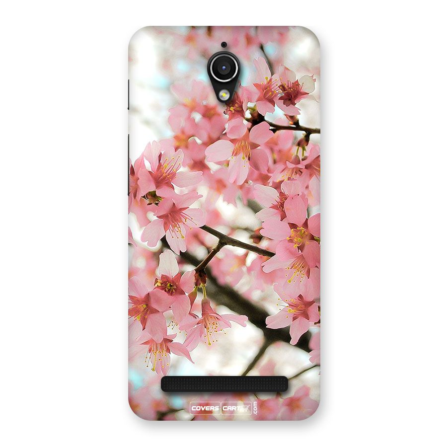 Peach Floral Back Case for Zenfone Go