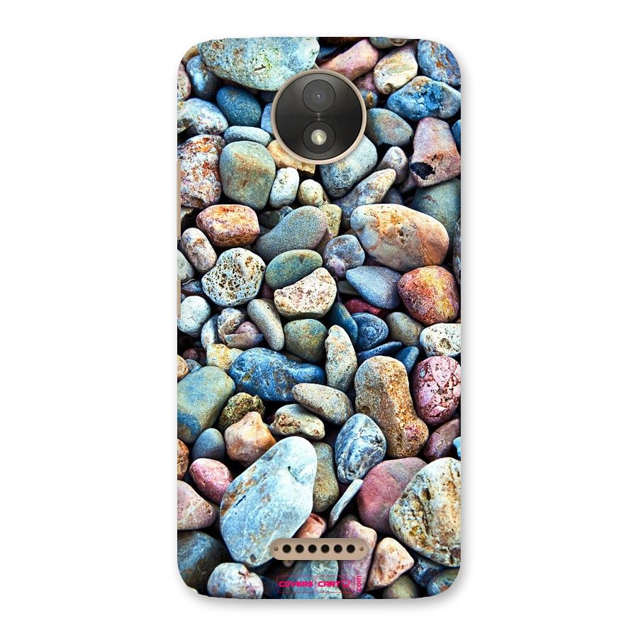 Pebbles Back Case for Moto C Plus