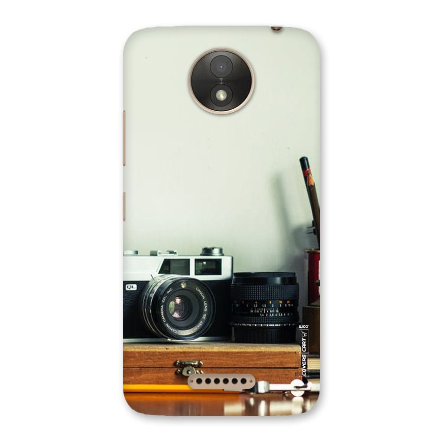 Photographer Desk Back Case for Moto C Plus
