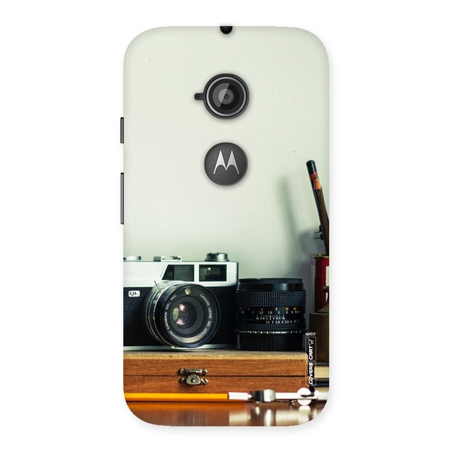 Photographer Desk Back Case for Moto E 2nd Gen
