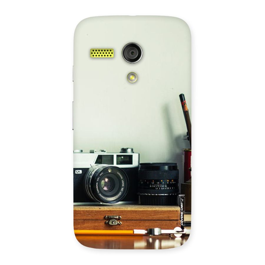 Photographer Desk Back Case for Moto G