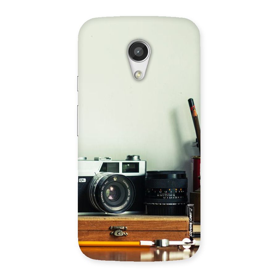 Photographer Desk Back Case for Moto G 2nd Gen