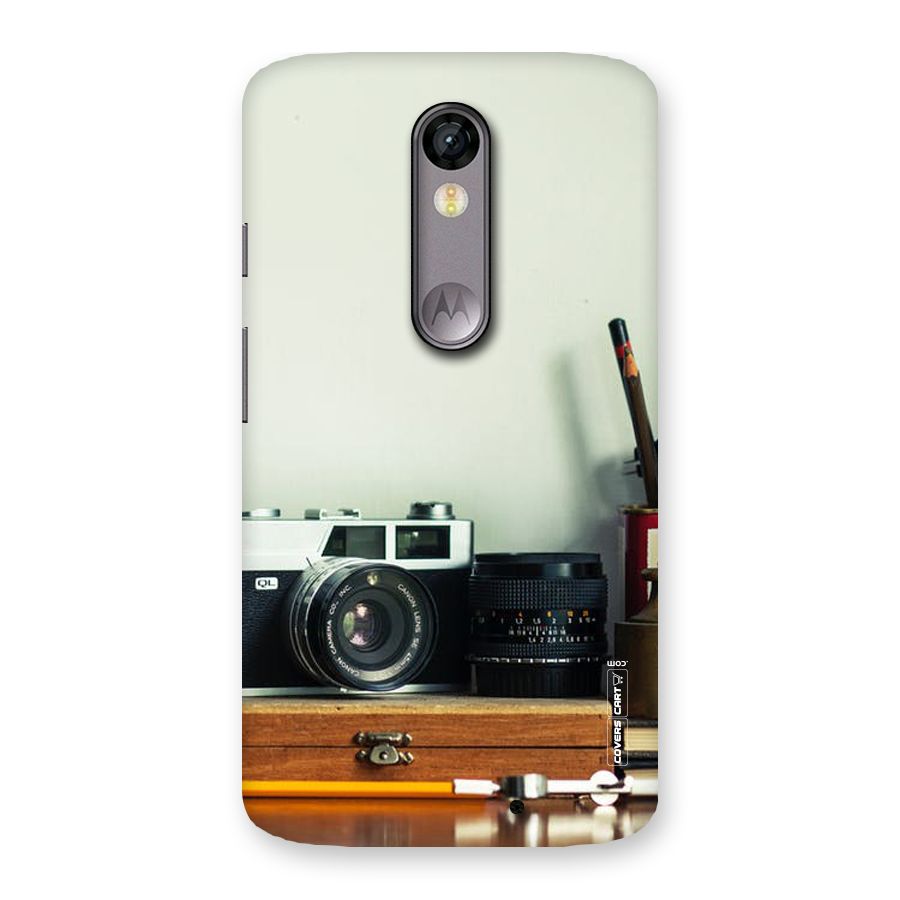 Photographer Desk Back Case for Moto X Force