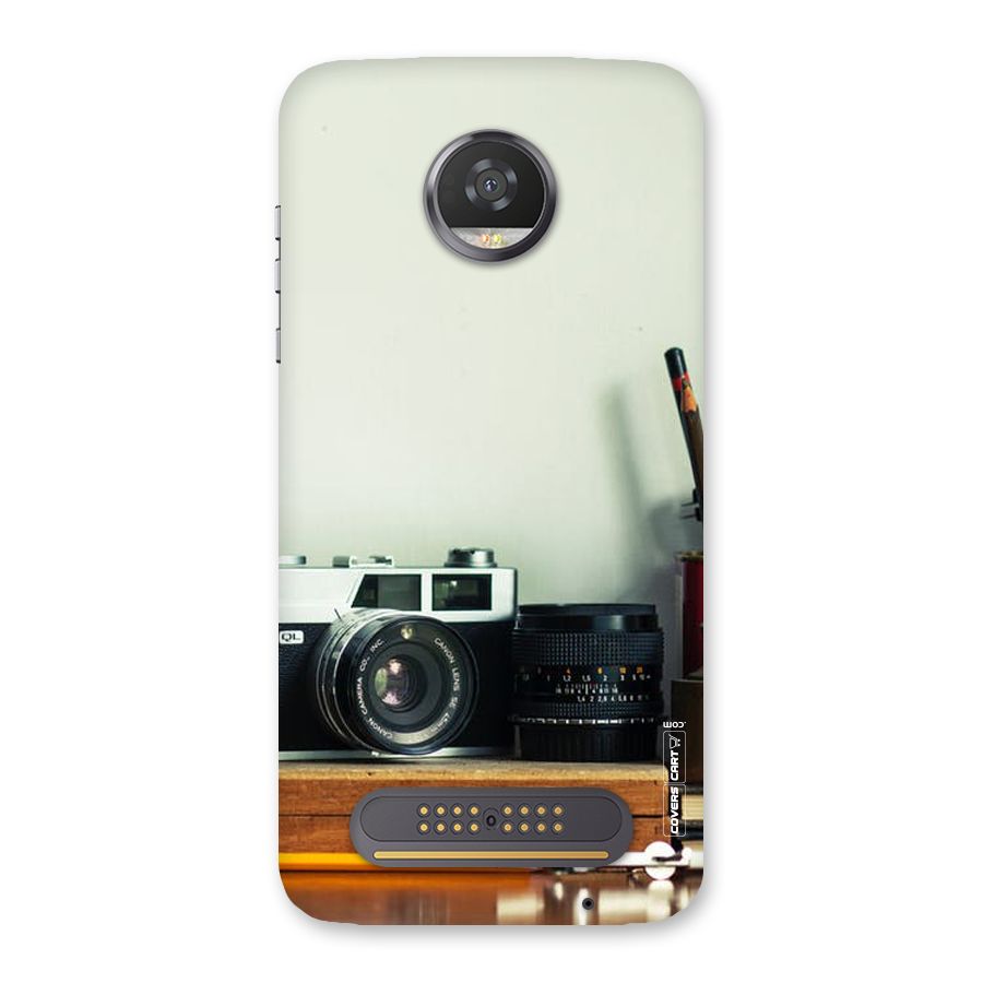 Photographer Desk Back Case for Moto Z2 Play