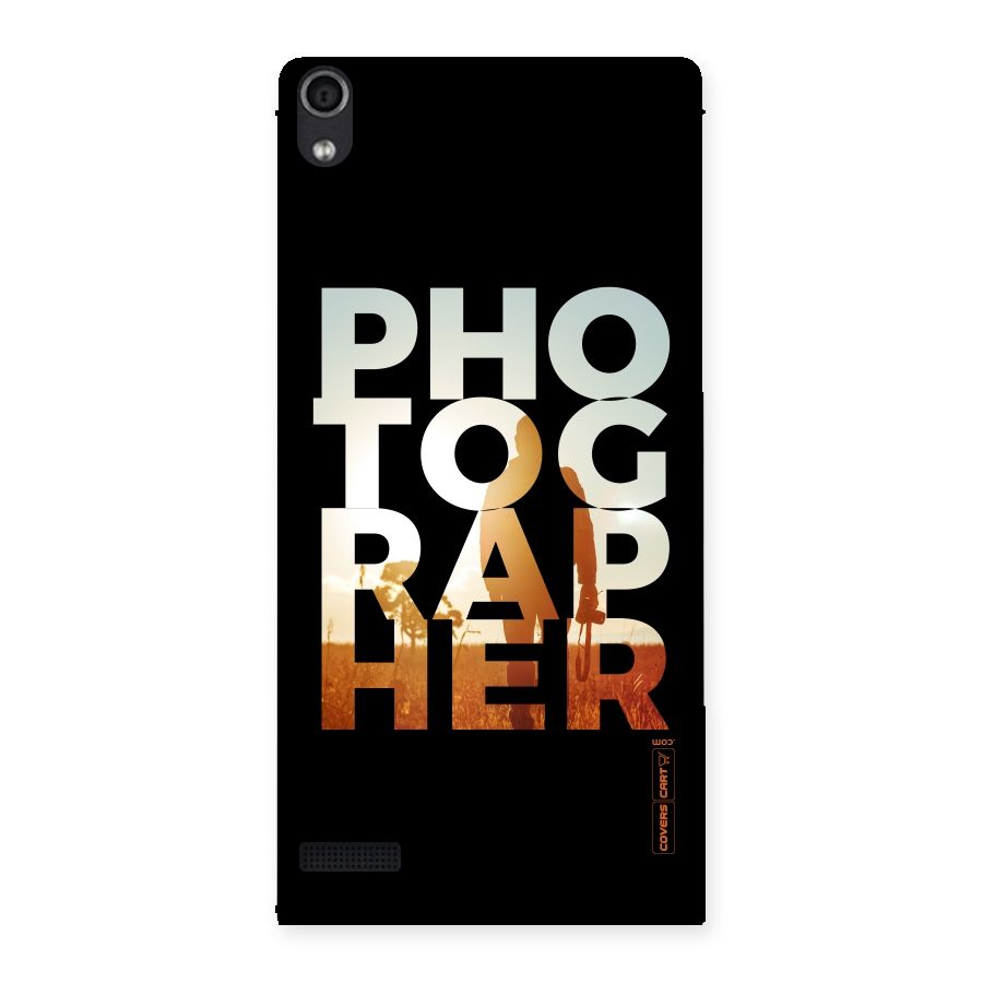 Photographer Typography Back Case for Ascend P6