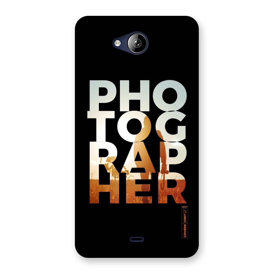 Photographer Typography Back Case for Canvas Play Q355