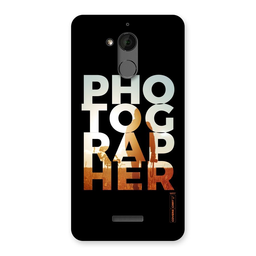 Photographer Typography Back Case for Coolpad Note 5