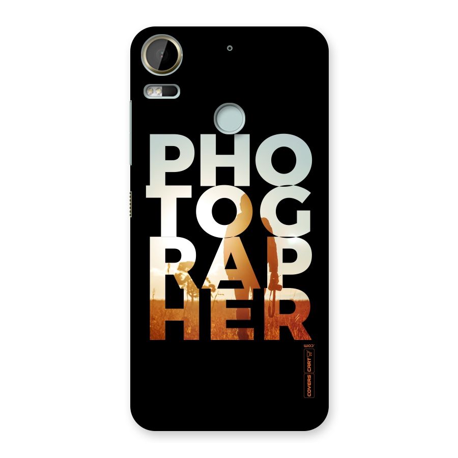 Photographer Typography Back Case for Desire 10 Pro