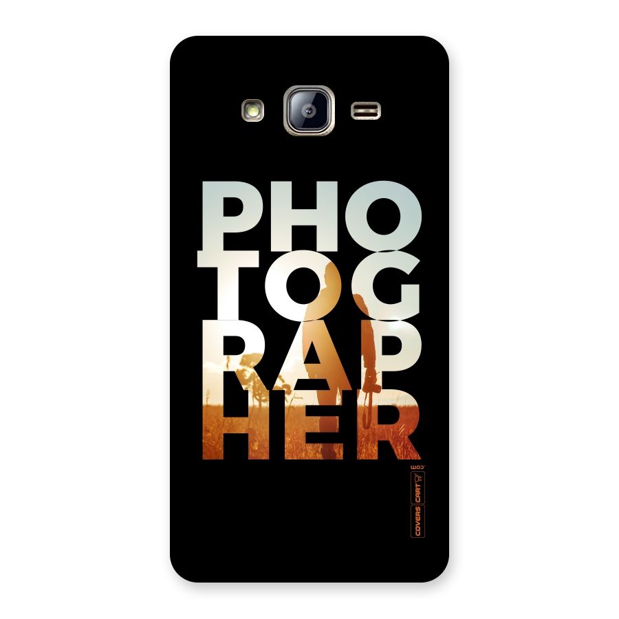 Photographer Typography Back Case for Galaxy On5