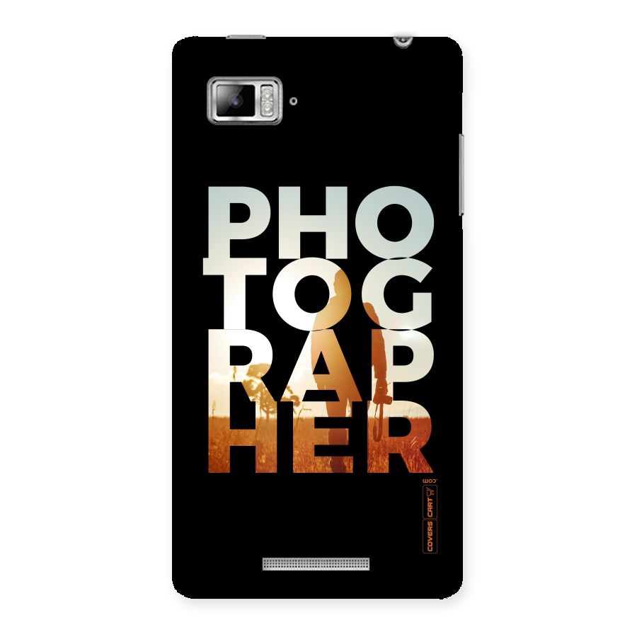 Photographer Typography Back Case for Lenovo Vibe Z K910