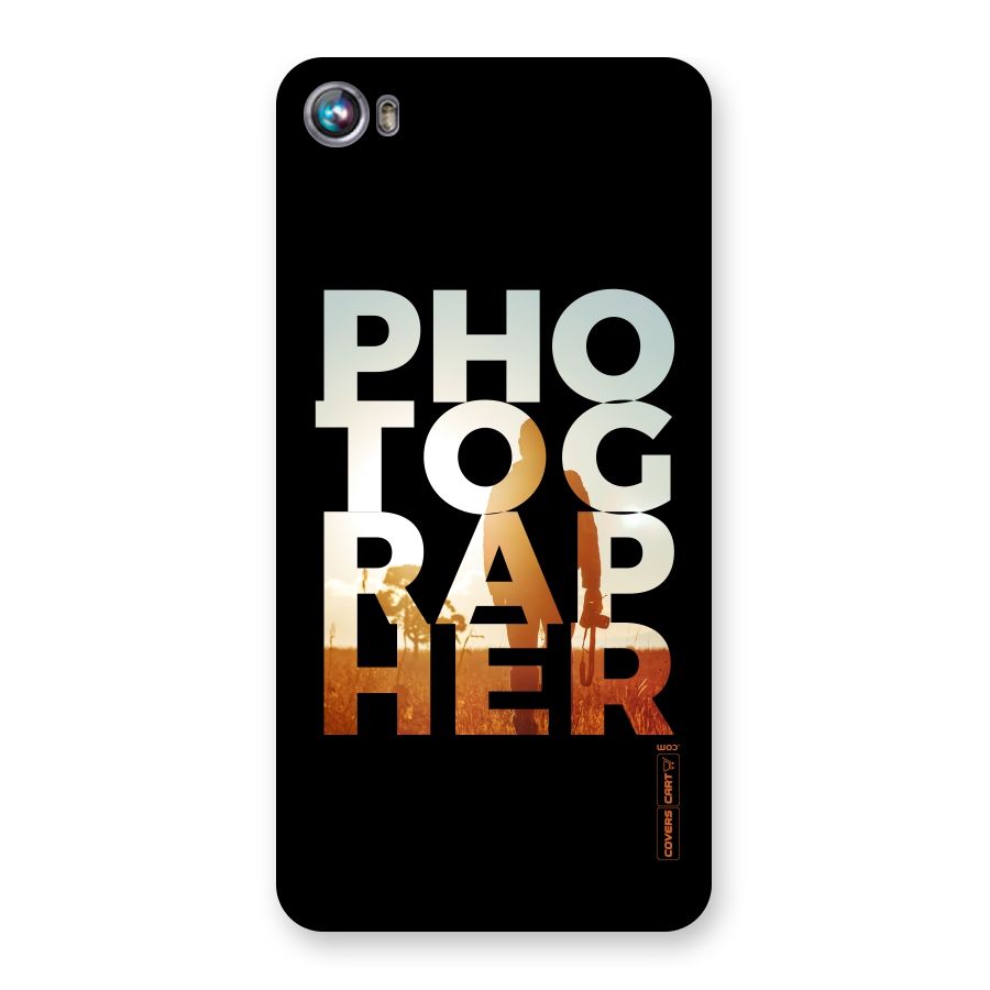 Photographer Typography Back Case for Micromax Canvas Fire 4 A107
