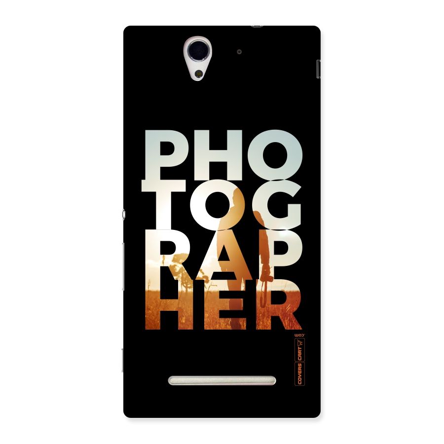 Photographer Typography Back Case for Sony Xperia C3